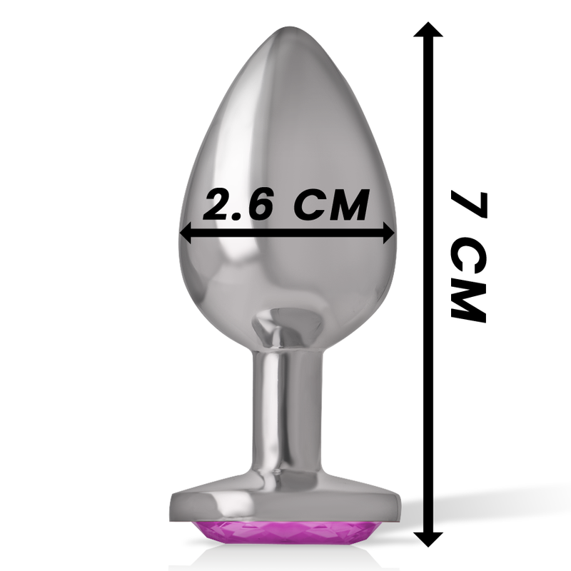 INTENSE - ALUMINUM METAL ANAL PLUG PINK HEART SIZE S - Image 4