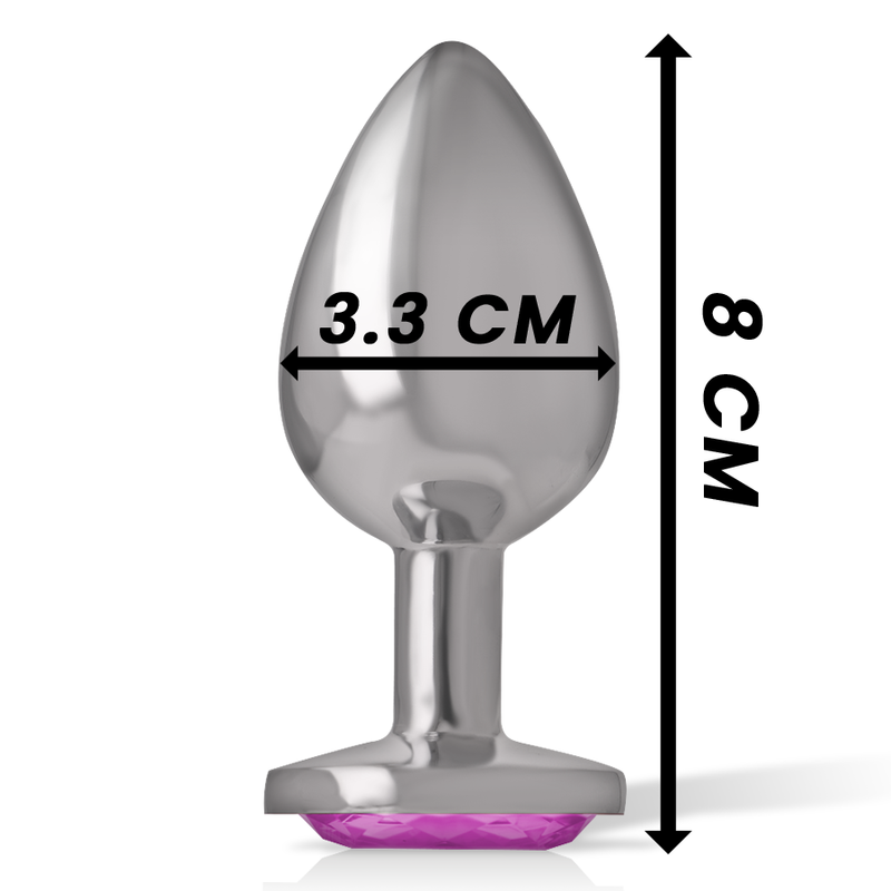 INTENSE - ALUMINUM METAL ANAL PLUG PINK HEART SIZE M - Image 4