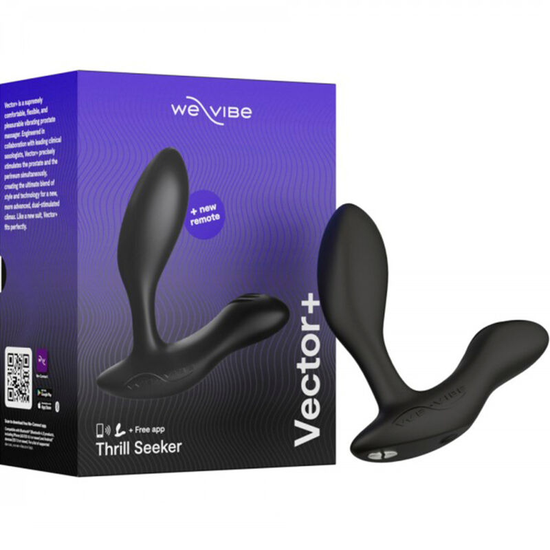 WE-VIBE – VECTOR+ BLACK PROSTATE MASSAGER