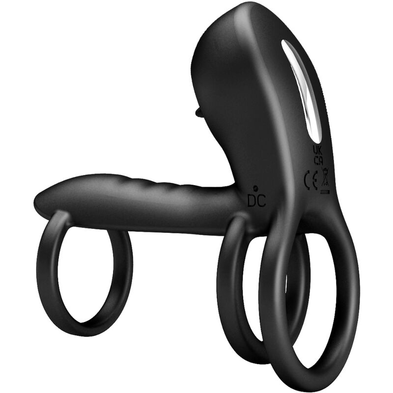 PRETTY LOVE – JAMMY PENIS SHEATH 12 VIBRATIONS WITH RECHARGEABLE SILICONE TONGUE