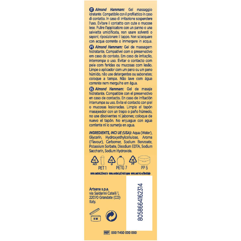 CONTROL – ALMOND HAMMAM MASSAGE GEL 3 IN 1 200 ML