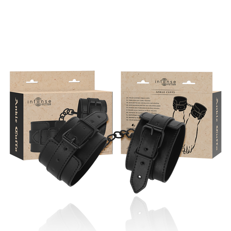 INTENSE – FETISH VEGAN LEATHER ANKLE CUFFS