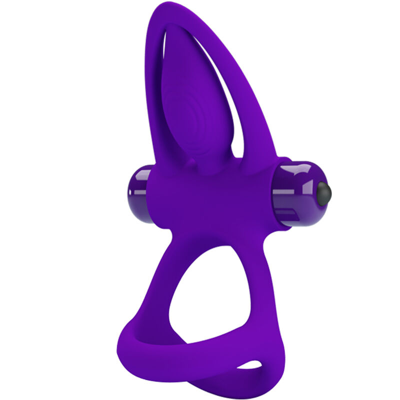 PRETTY LOVE – VIBRATOR RING 10 VIBRATIONS VIOLET SILICONE