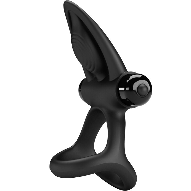 PRETTY LOVE – VIBRATING RING 10 VIBRATIONS BLACK SILICONE