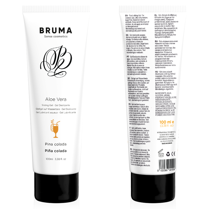 BRUMA – ALOE VERA SLIDING GEL PINA COLADA FLAVOR 100 ML