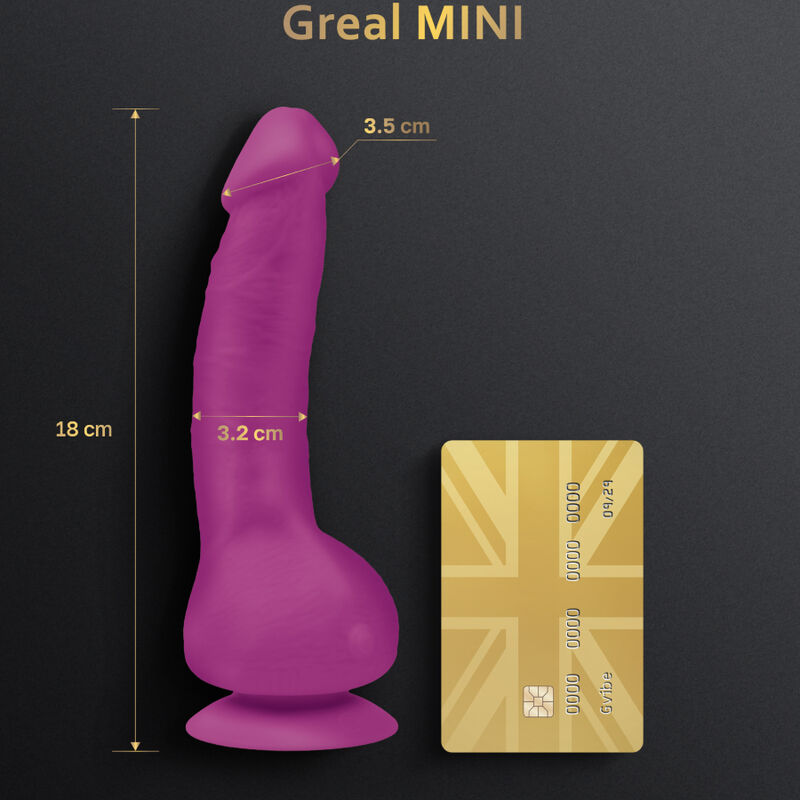 G-VIBE – GREAL MINI FUCHSIA SILICONE VIBRATOR DILDO