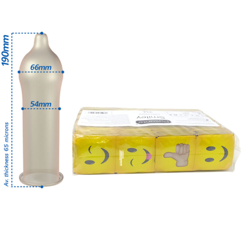 PASANTE – CONDOMS SMILEY BAG 144 UNITS