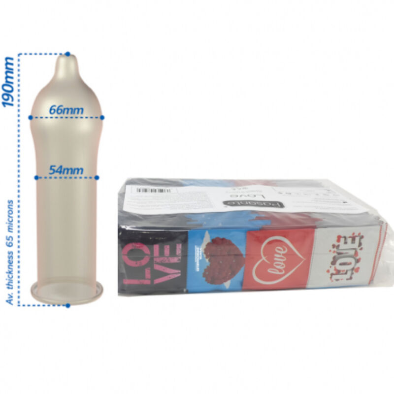 PASANTE – CONDOMS LOVE BAG 144 UNITS
