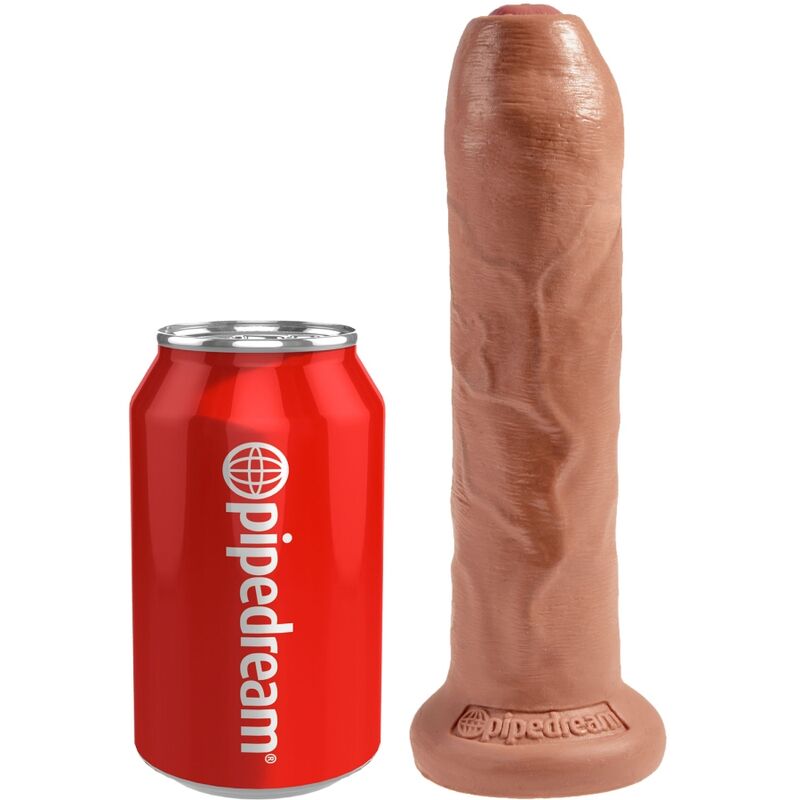 KING COCK – UNCUT REALISTIC PENIS 17.8 CM CARAMEL