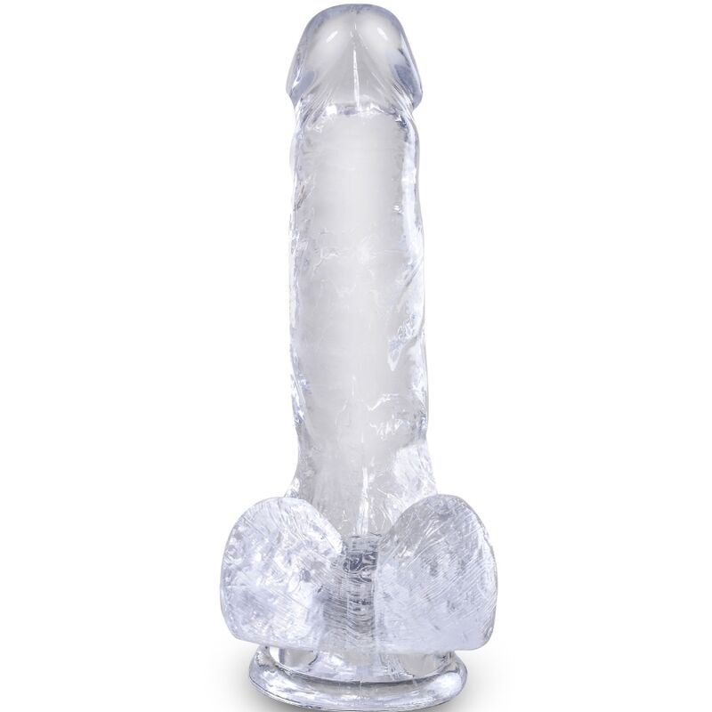 KING COCK – CLEAR REALISTIC PENIS WITH BALLS 13.5 CM TRANSPARENT