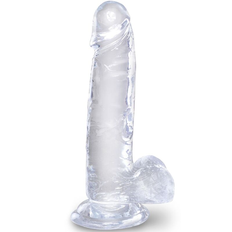 KING COCK – CLEAR REALISTIC PENIS WITH BALLS 15.2 CM TRANSPARENT