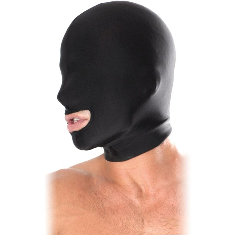 FETISH FANTASY SERIES – OPEN MOUTH HOOD BLACK