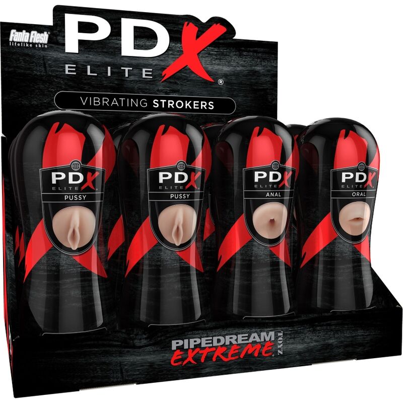 PDX ELITE – STROKER SET 12 UNITS: 6X VAGINA, 3X ANO, 3X MOUTH