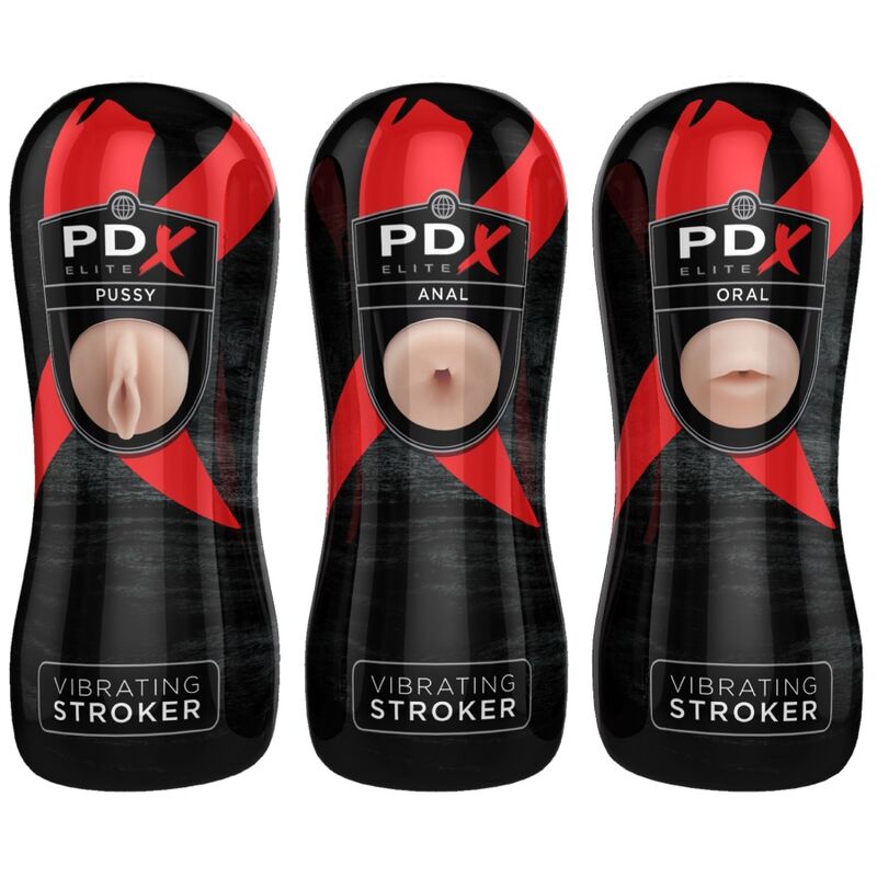 PDX ELITE – STROKER SET 12 UNITS: 6X VAGINA, 3X ANO, 3X MOUTH
