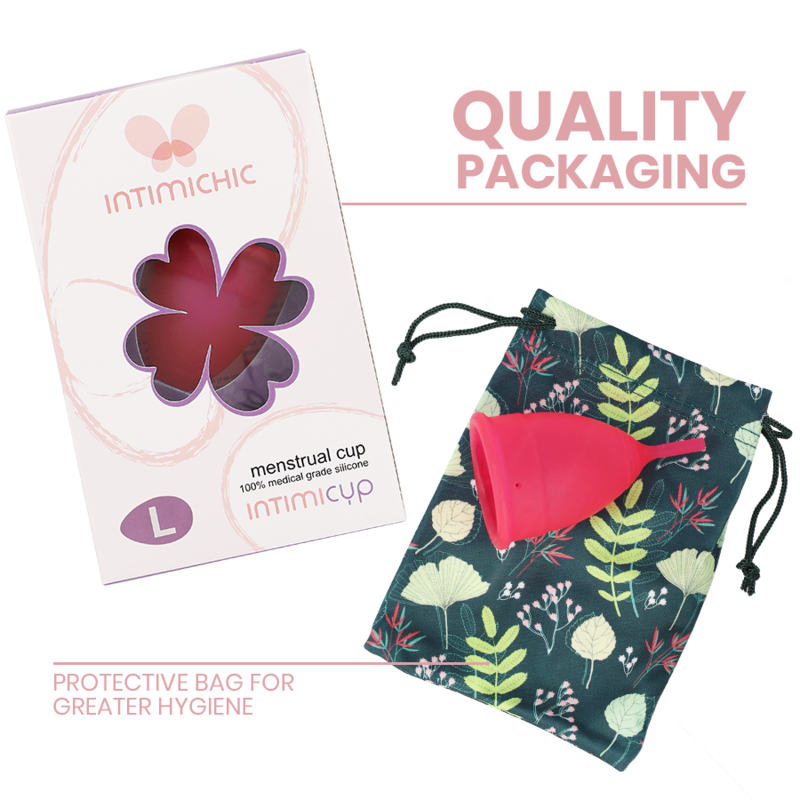 INTIMICHIC – MENSTRUAL CUP MEDICAL GRADE SILICONE – SIZE L