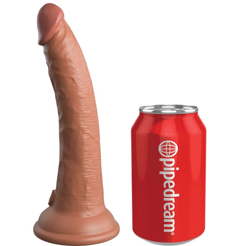 KING COCK – ELITE REALISTIC SILICONE DILDO 17.8 CM CARAMEL