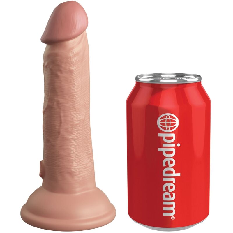 KING COCK – ELITE REALISTIC DILDO VIBRATING  SILICONE 15.2 CM