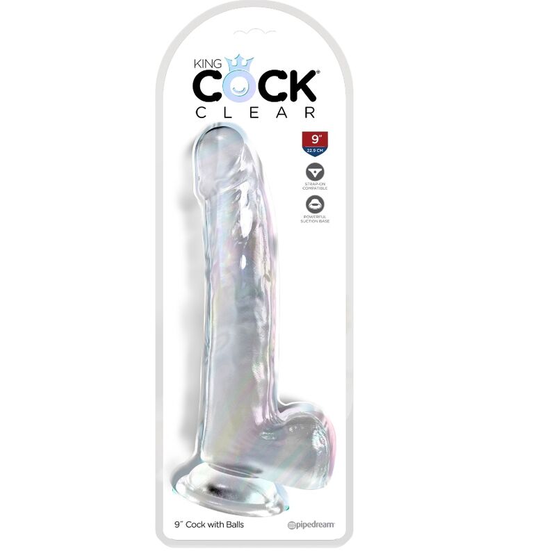 KING COCK – CLEAR DILDO WITH TESTICLES 20.3 CM TRANSPARENT