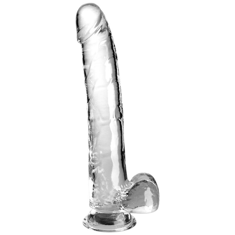KING COCK – CLEAR DILDO WITH TESTICLES 24.8 CM TRANSPARENT