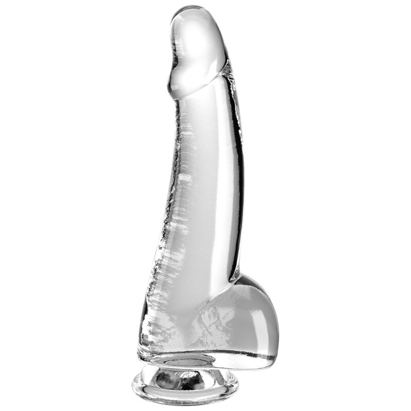 KING COCK – CLEAR DILDO WITH TESTICLES 15.2 CM TRANSPARENT