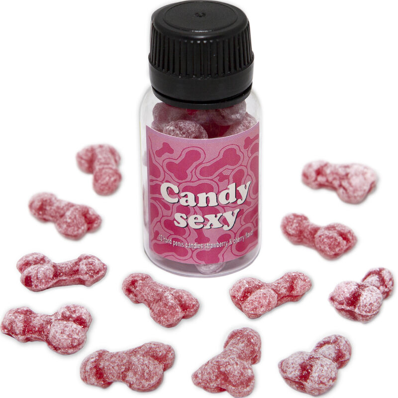 DIABLO PICANTE – CANDY SEXY JAR OF 12 STRAWBERRY-CHERRY FLAVOR GUMMIES