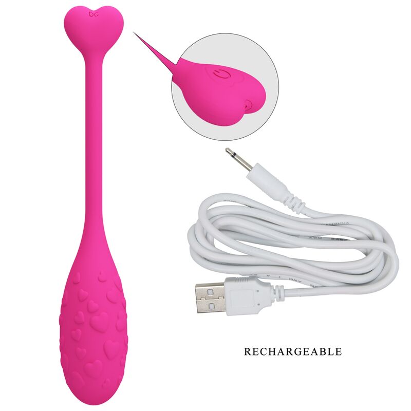 PRETTY LOVE - APP CONTROLLED PINK FISHER VIBRATING EGG - Image 5