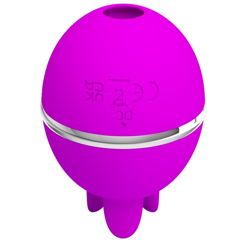 PRETTY LOVE – GEMINI BALL PURPLE ROUND SILICONE VIBRATOR