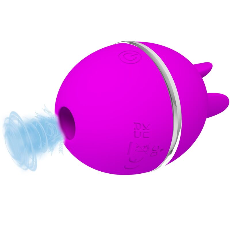 PRETTY LOVE – GEMINI BALL PURPLE ROUND SILICONE VIBRATOR