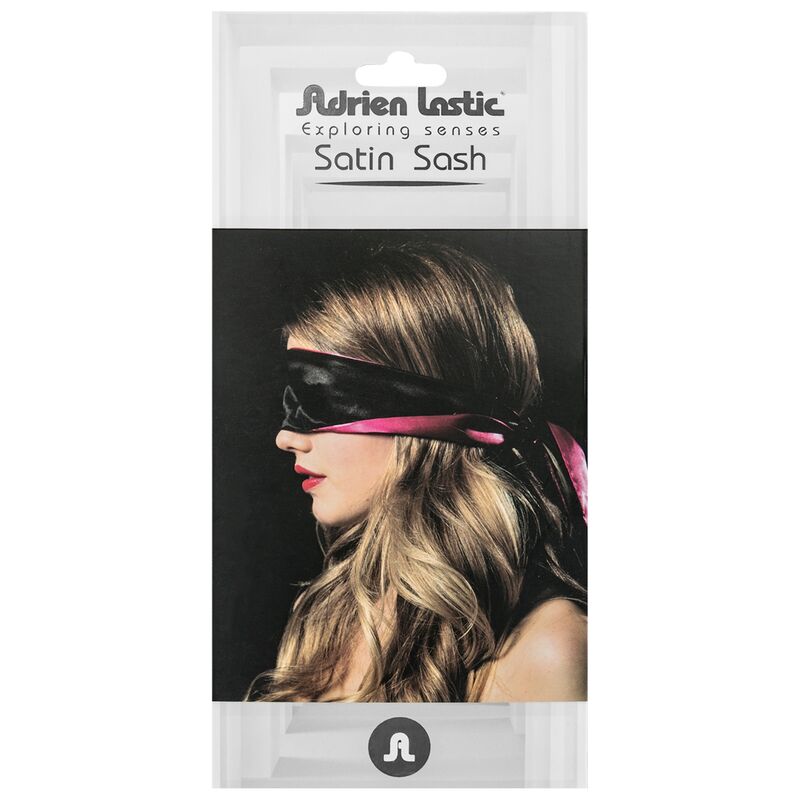 ADRIEN LASTIC – REVERSIBLE SATIN PINK/BLACK BANDAGE