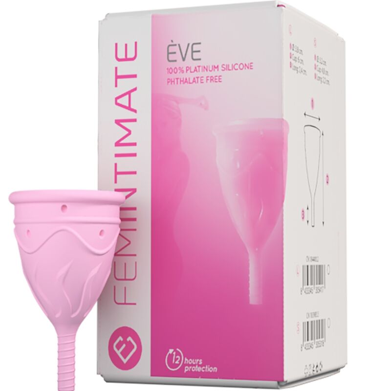 FEMINTIMATE – EVE SILICONE MENSTRUAL CUP – SIZE L