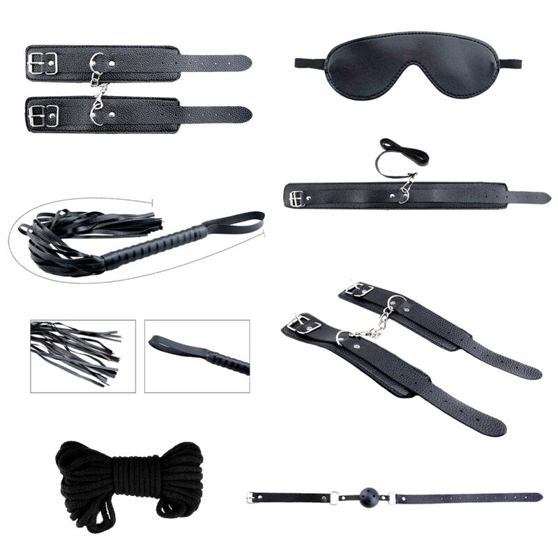 ALIVE – SECRET DESIRES KIT 7 PIECES BDSM BLACK