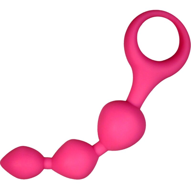 ALIVE – TRIBALL PINK SILICONE ANAL BALLS 15 CM