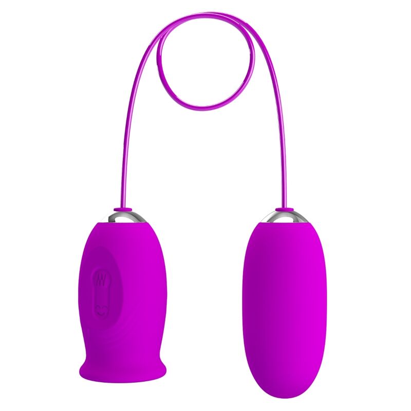 PRETTY LOVE – DAISY DUAL EGG RECHARGEABLE VIBRATOR PURPLE