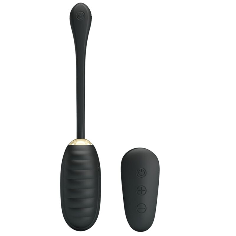 PRETTY LOVE – DOREEN LUXURY RECHARGEABLE VIBRATING EGG BLACK REMOTE CONTROL