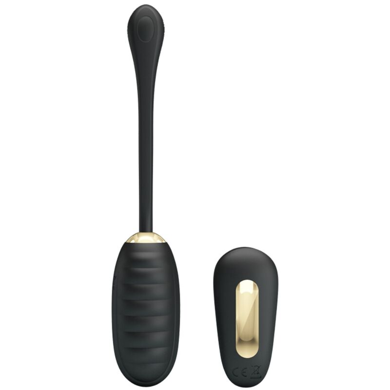 PRETTY LOVE – DOREEN LUXURY RECHARGEABLE VIBRATING EGG BLACK REMOTE CONTROL