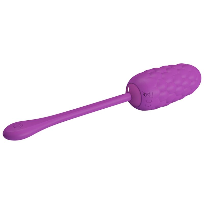 PRETTY LOVE – VIBRATING EGG WITH PURPLE RECHARGEABLE MARINE TEXTURE