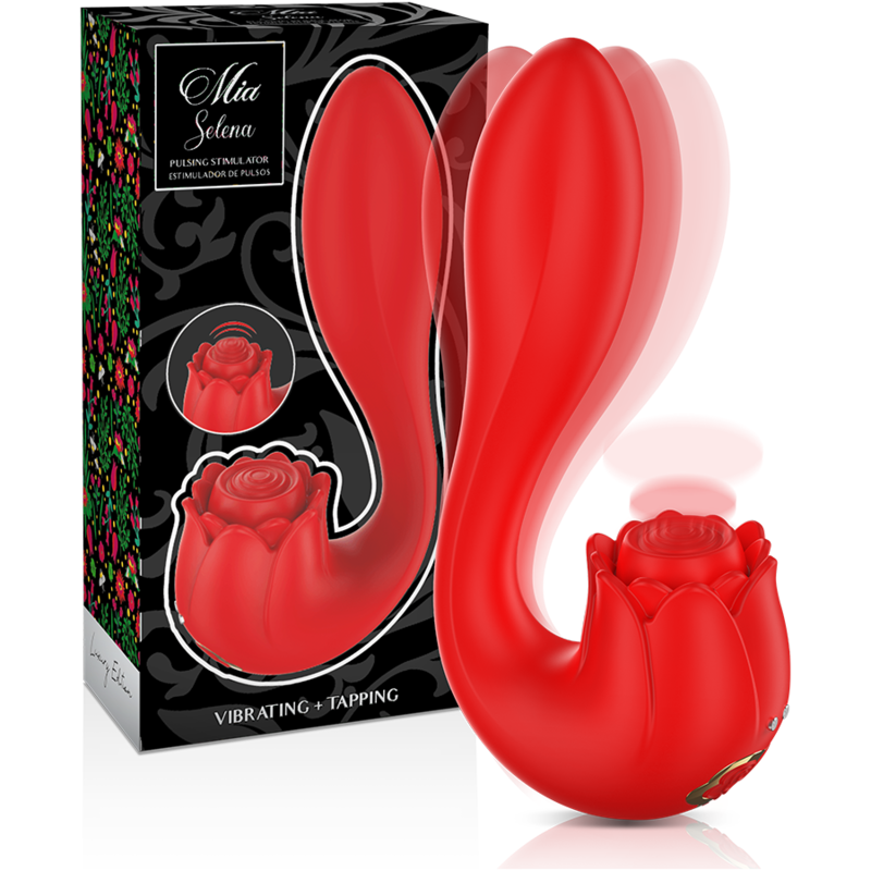 MIA – SELENA STIMULATOR VIBRATING + TAPPING RED