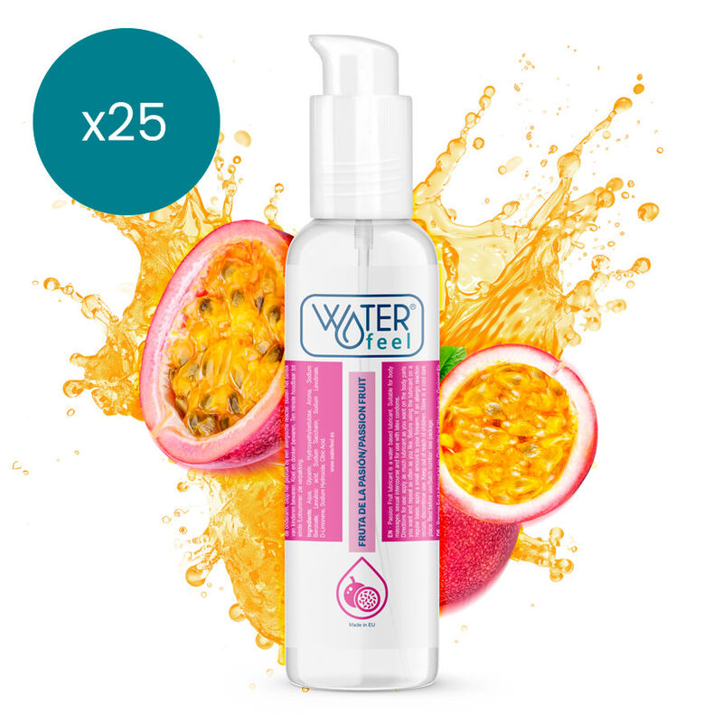 WATERFEEL – PASSION FRUIT WATER BASED LUBRICANT 175 ML PACK 25 UNITS