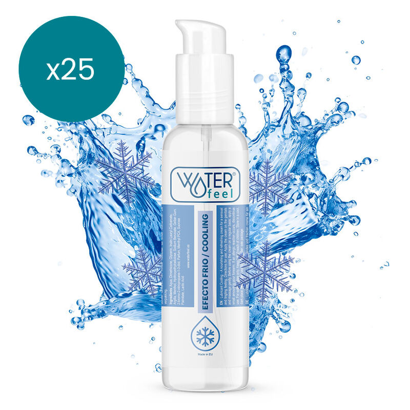 WATERFEEL – COLD EFFECT LUBRICANT 150 ML PACK 25 UNITS