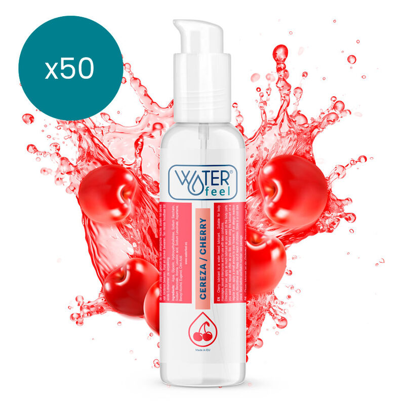 WATERFEEL – CHERRY LUBRICANT 175 ML PACK 50 UNITS