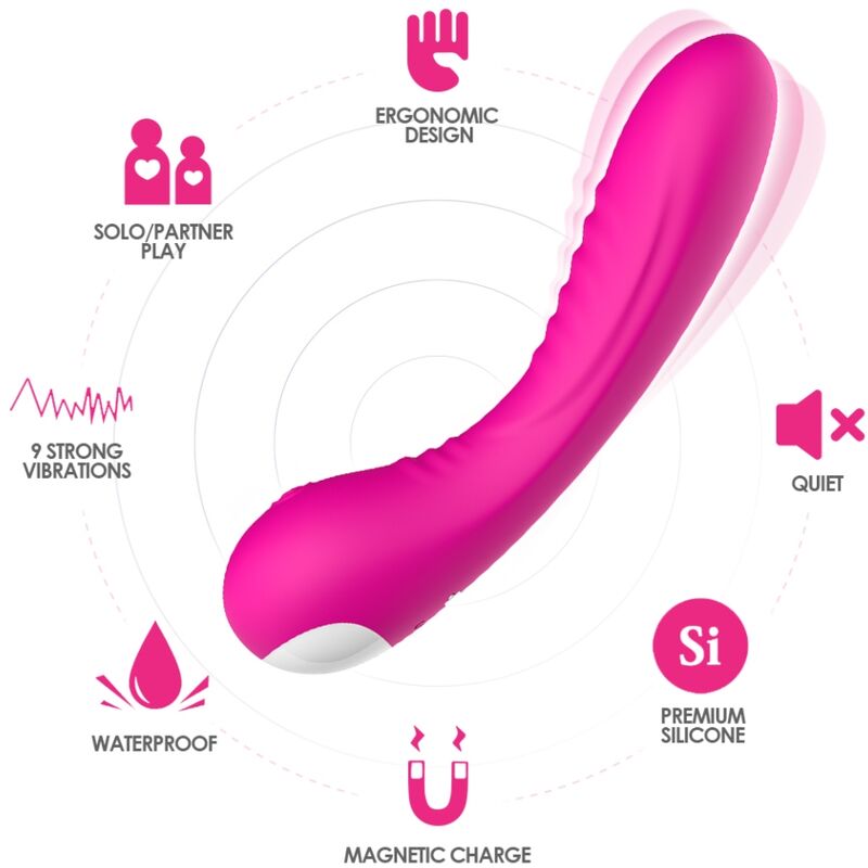 ARMONY – LEGEND VIBRATOR SILICONE FUCHSIA