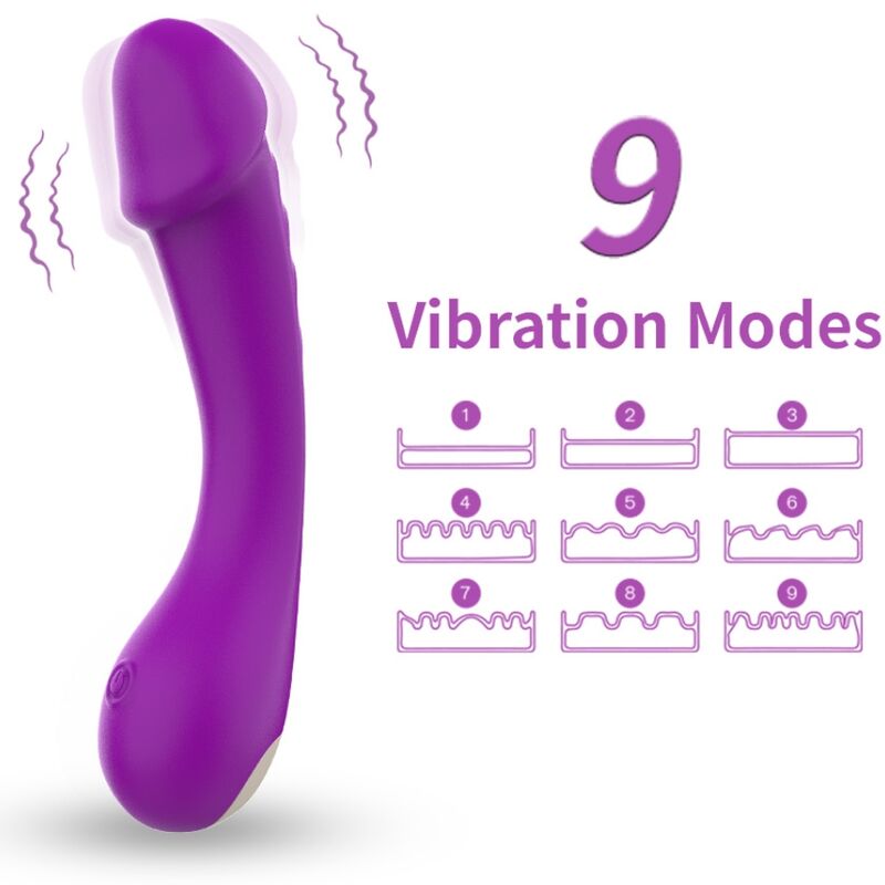 ARMONY – DILDO VIBRATOR G-SPOT SILICONE PURPLE