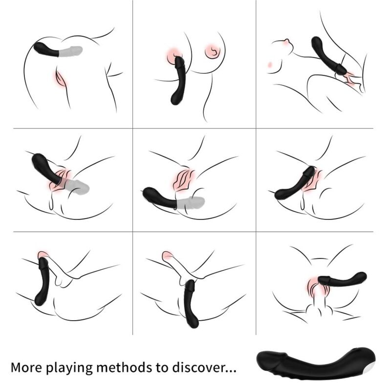 ARMONY – DILDO VIBRATOR G-SPOT SILICONE BLACK