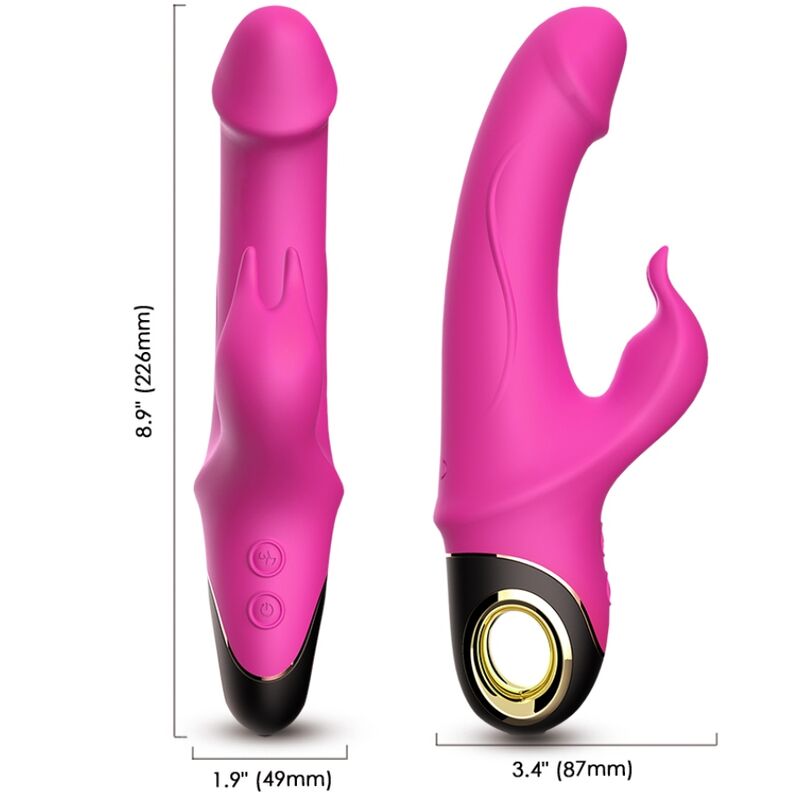 ARMONY – METEROR DILDO VIBRATOR RABBIT ROTATOR FUCHSIA