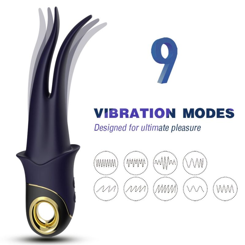 ARMONY – SHADOW VIBRATOR DOUBLE-HEAD TEASING BLUE