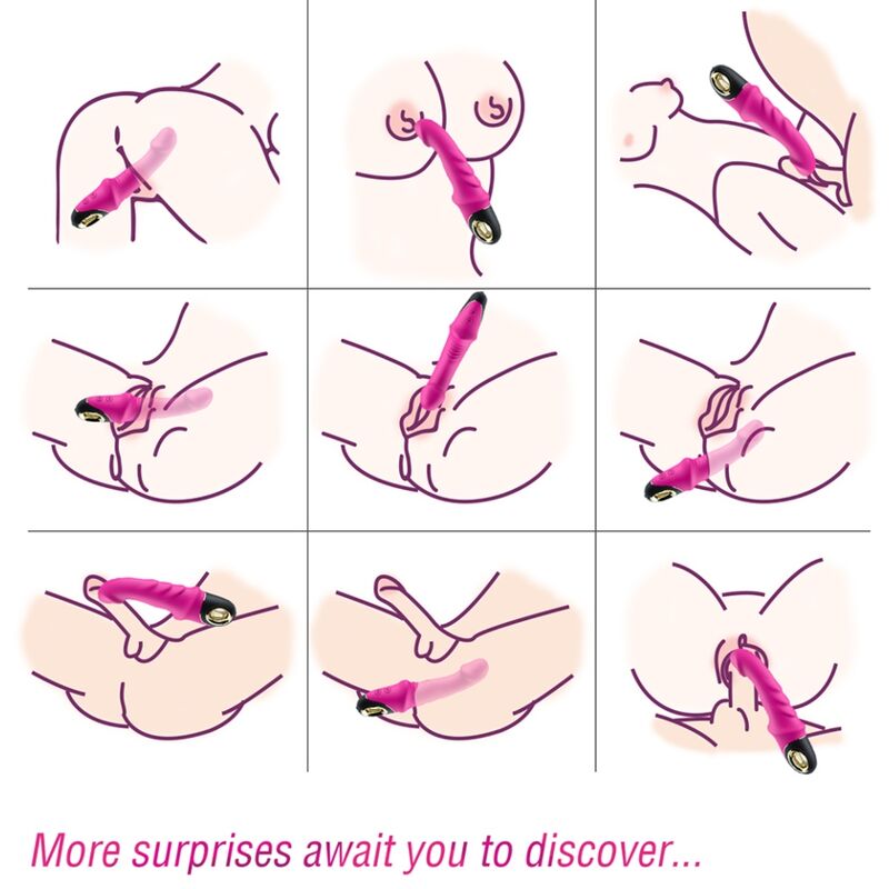 ARMONY – JOYBLADE DILDO VIBRATOR ROTATOR FUCHSIA