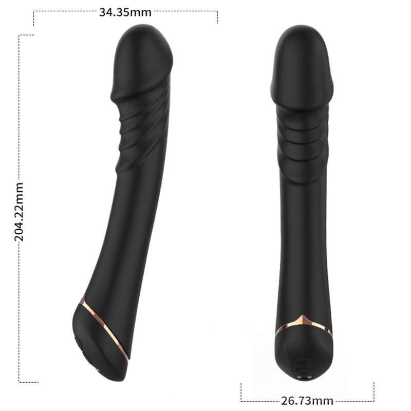 ARMONY – DILDO VIBRATOR SILICONE BLACK