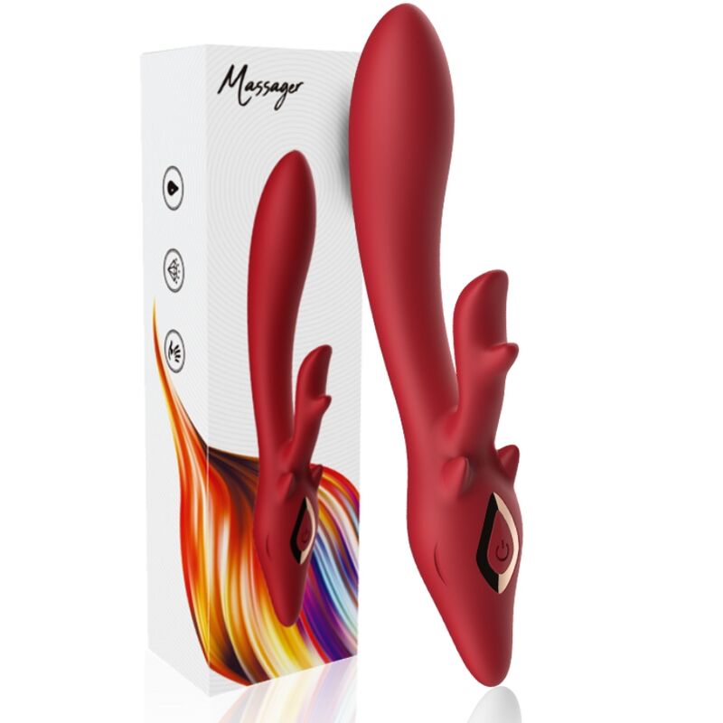 ARMONY - ELK VIBRATOR RABBIT CURVED RED - Image 5