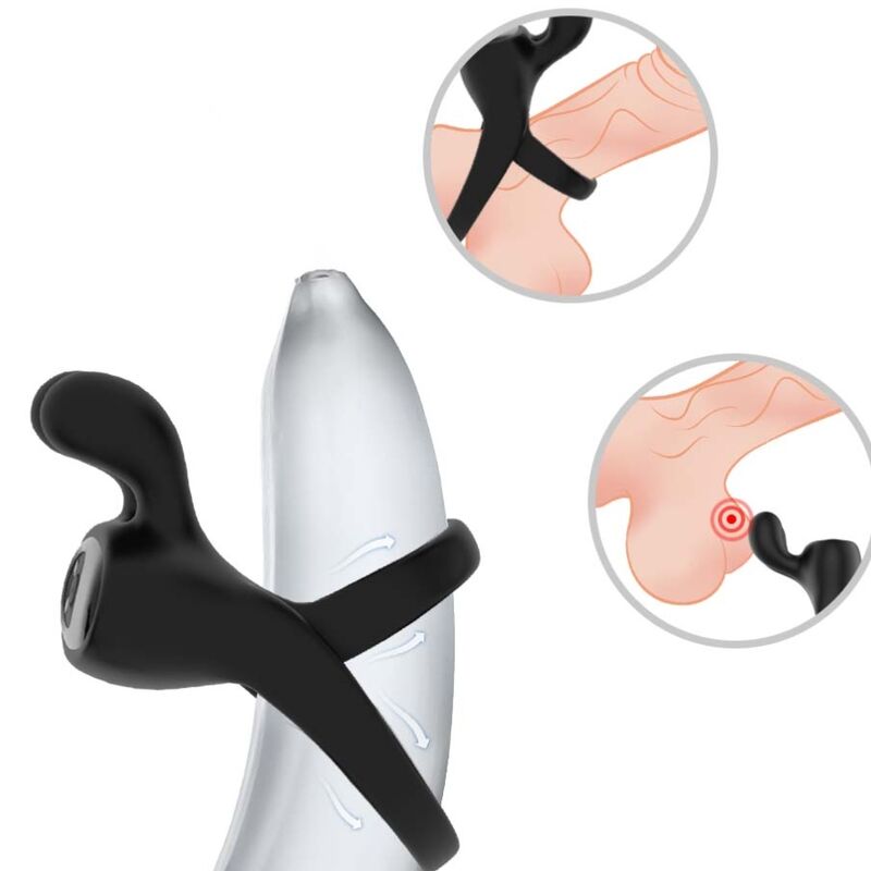 ARMONY – RING VIBRATOR RABBIT BLACK