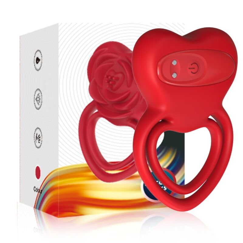 ARMONY - RING VIBRATOR HEART RED - Image 5
